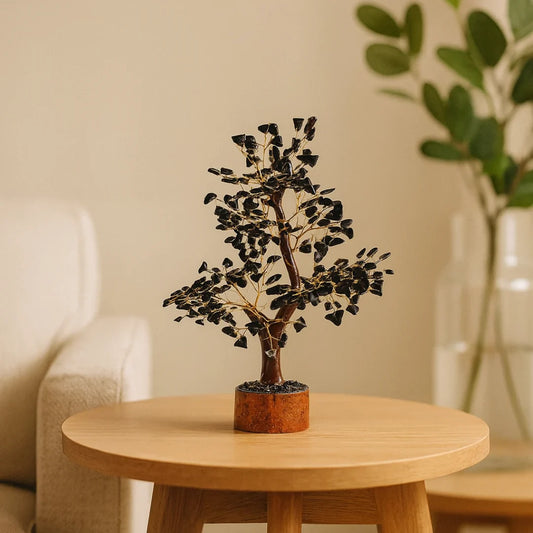 Black Tourmaline Crystal Tree ( Feng Shui tree)