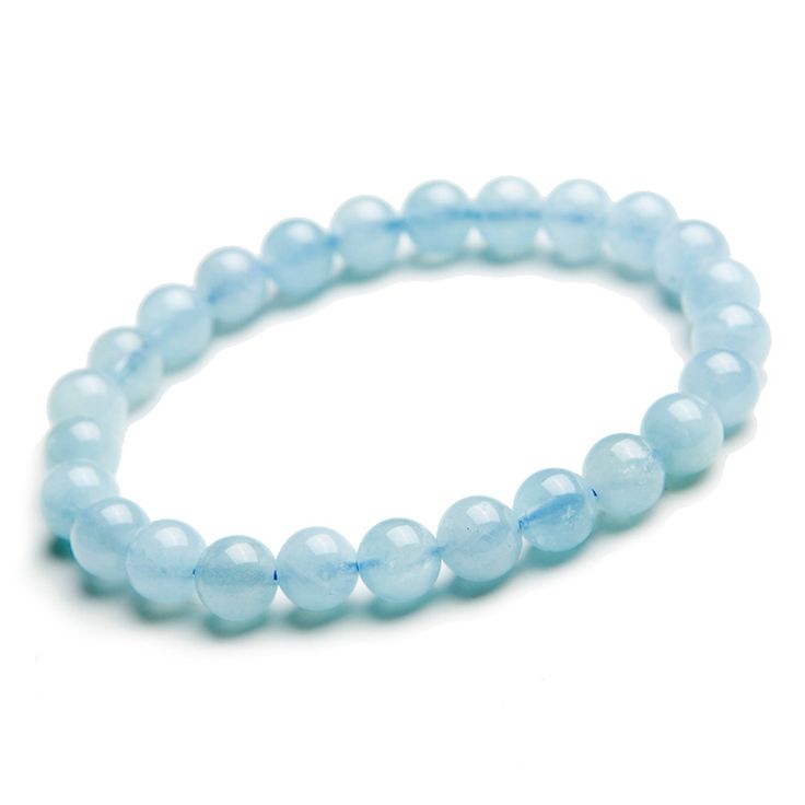 Natural Aquamarine AAA Bracelet 8MM With Certificate