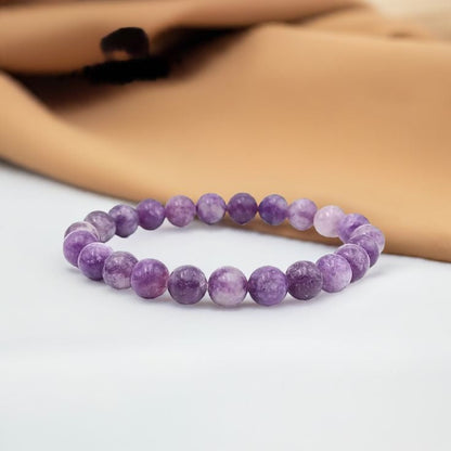 Natural Lepidolite AAA Bracelet 8MM with Certificate