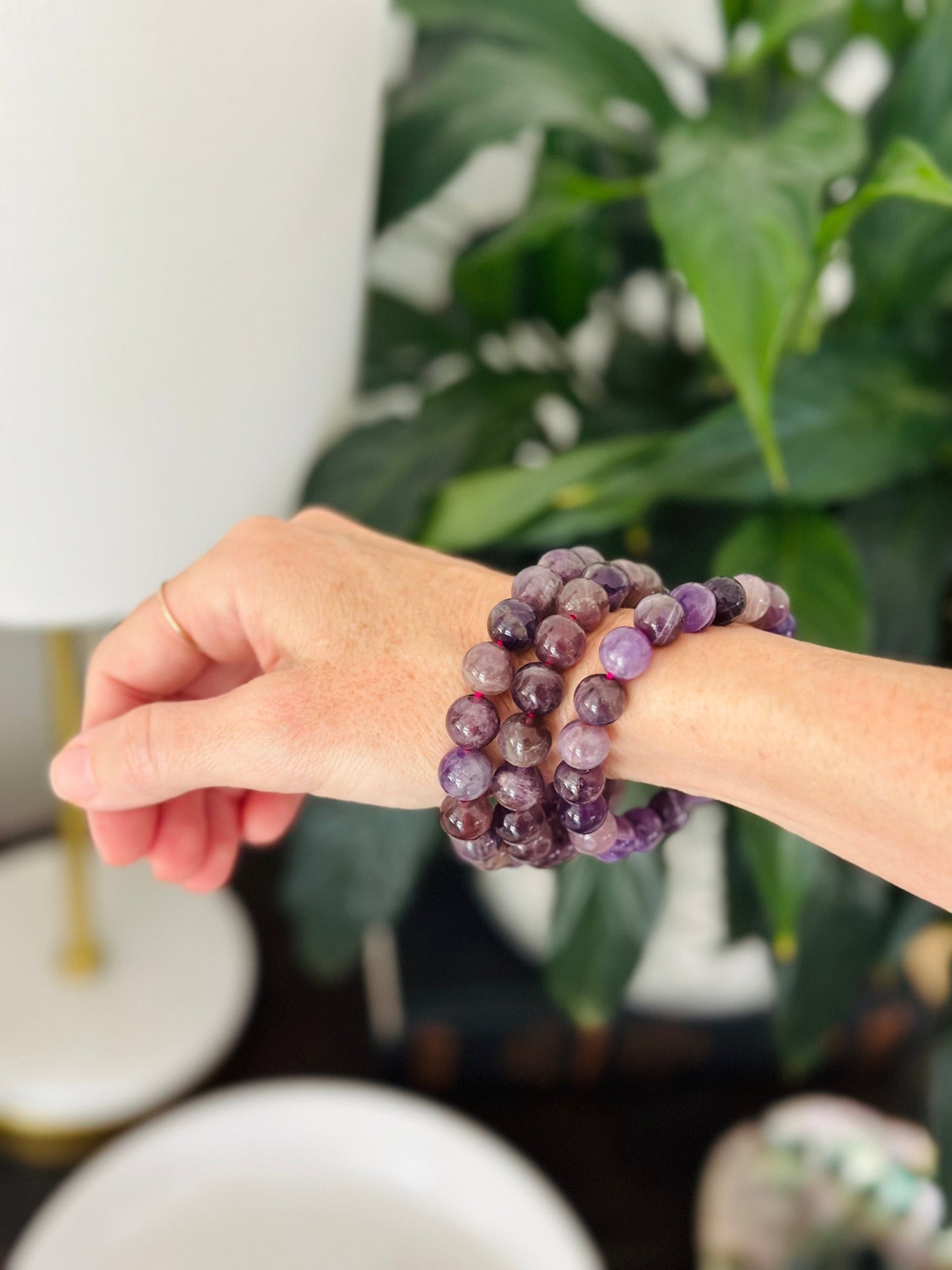 Natural Lepidolite AAA Bracelet 8MM with Certificate