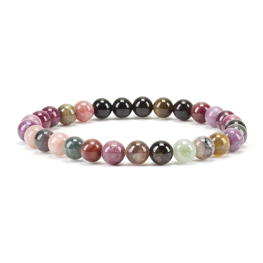 Natural Watermelon Tourmaline AAA Bracelet 8MM With Certificate